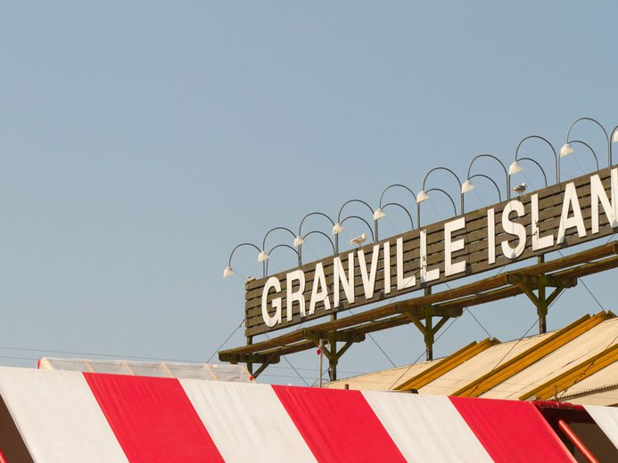 Sign saying Granville Island in Vancouver